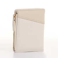 Кошелёк женский на кнопке, цвет бежевый Кошелёк женский на кнопке, цвет бежевый