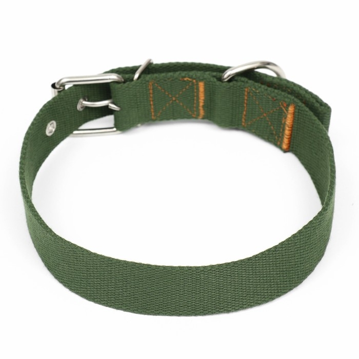 Ошейник брезентовый однослойный, 72 х 3,5 см, хаки Ошейник брезентовый однослойный, 72 х 3,5 см, хаки