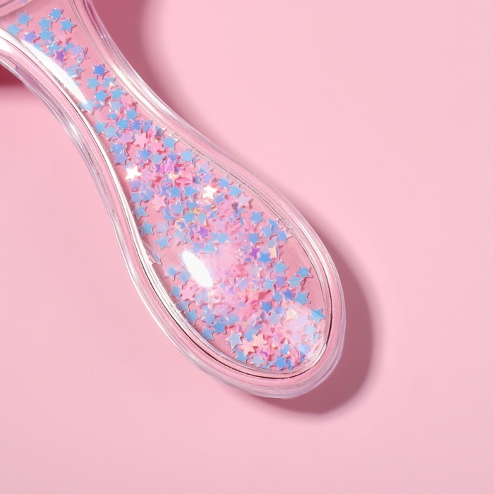 Расчёска - шейкер, 16 (±1) × 6 см, цвет розовый Расчёска - шейкер, 16 (±1) × 6 см, цвет розовый