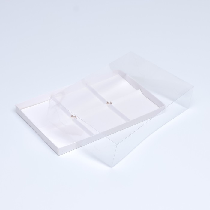 Коробка для муссовых пирожных 6 штук, 26x17x6 Белый Коробка для муссовых пирожных 6 штук, 26x17x6 Белый