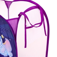 Корзина для хранения игрушек &laquo;Космические друзья&raquo;, 57 х 34 х 34 см, фиолетовая