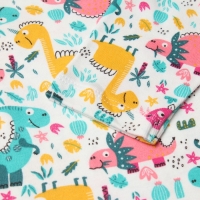 Боди детский, цвет белый/динозаврики, рост 86 см