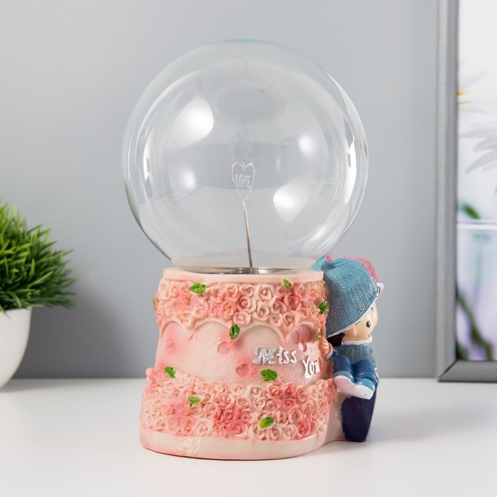 Плазменный шар Плазменный шар "Взаимная любовь" цветной 13х11х19 см RISALUX