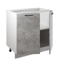 Шкаф напольный 800 Симпл, 800х510х820, Ателье светлое/Белый