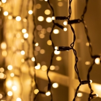 Гирлянда «Занавес» 2 × 1.5 м, IP65, УМС, тёмная нить, 360 LED, свечение тёплое белое, 220 В Гирлянда «Занавес» 2 × 1.5 м, IP65, УМС, тёмная нить, 360 LED, свечение тёплое белое, 220 В