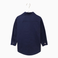 Рубашка джинсовая детская KAFTAN размер 32 (110-116 см), цвет синий Рубашка джинсовая детская KAFTAN размер 32 (110-116 см), цвет синий