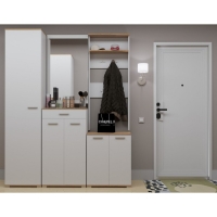 Тумба в прихожую 600 Афина, 600х426х730, Крафт золотой/Белый