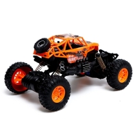 Джип радиоуправляемый &laquo;Краулер&raquo;, 1:18, работает от батареек, цвет оранжевый