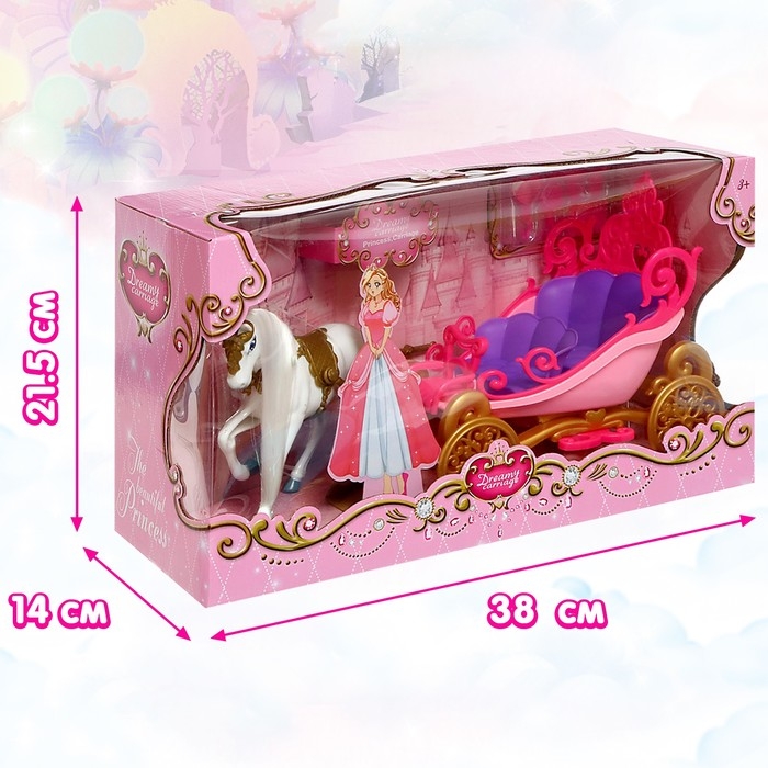 Карета для кукол &laquo;Сказка&raquo;, свет, звук