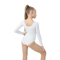 Купальник для гимнастики и танцев Grace Dance, р. 38, цвет белый