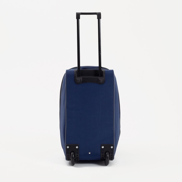 Сумка дорожная на колёсах, отдел на молнии, с увеличением, наружный карман, цвет синий Сумка дорожная на колёсах, отдел на молнии, с увеличением, наружный карман, цвет синий