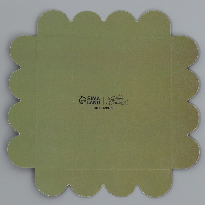 Коробка кондитерская, сундук, упаковка, With love, 11 х 11 х 11 см