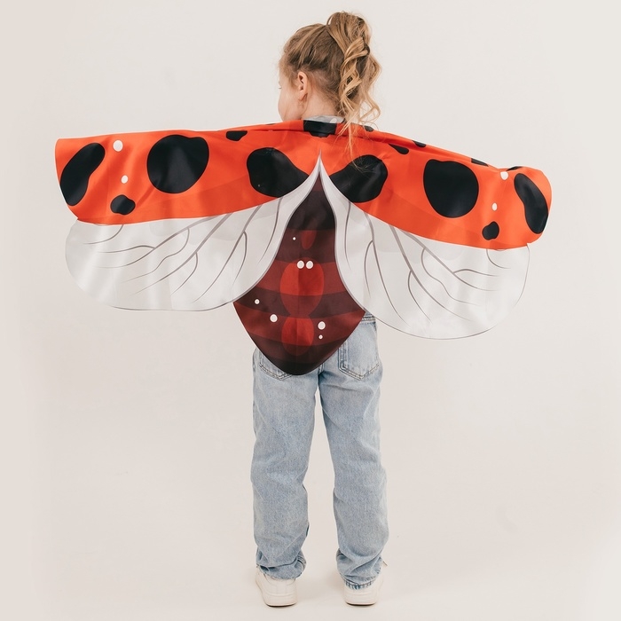 Карнавальные крылья на резинках &laquo;Милая божья коровка&raquo;, 60 &times; 100 см