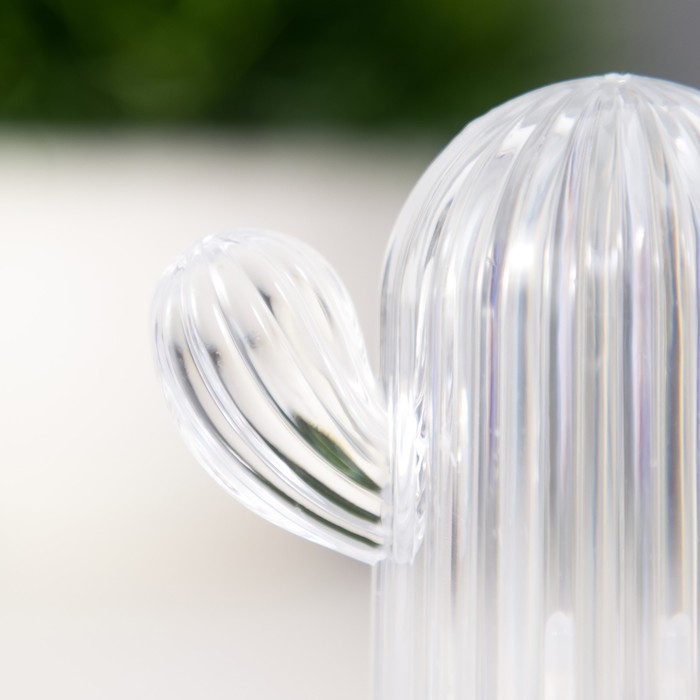 Ночник Ночник "Кактус" LED 1Вт 3х AG10 прозрачный 5,5х6х11см RISALUX