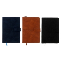 Ежедневник недатированный А5, 116 листов в клетку, с хлястиком, обложка кожзам, МИКС Ежедневник недатированный А5, 116 листов в клетку, с хлястиком, обложка кожзам, МИКС