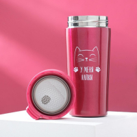 Термостакан с кнопкой «У меня лапки», 350 мл, сохраняет тепло 8 ч Термостакан с кнопкой «У меня лапки», 350 мл, сохраняет тепло 8 ч