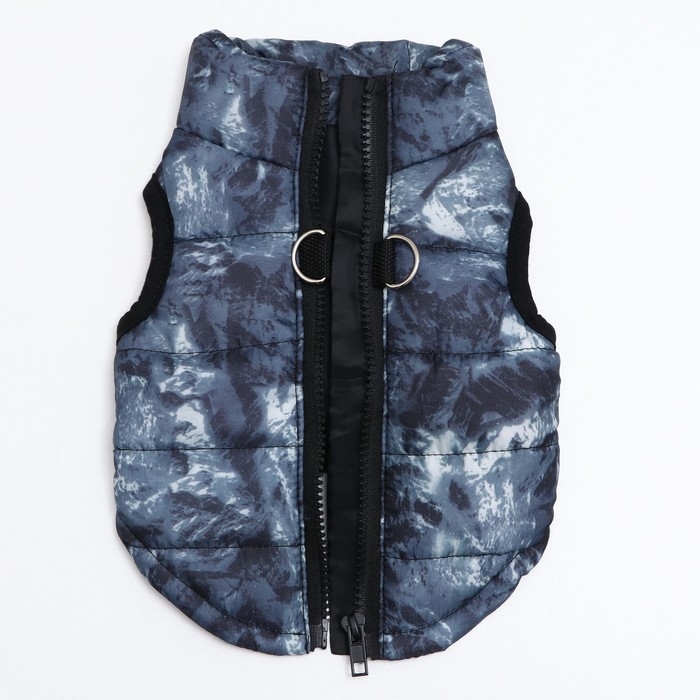 Куртка для собак на молнии Куртка для собак на молнии "Содалит", размер XS, синяя (ДС 21, ОШ 22, ОГ 30 см)