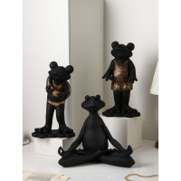 Фигура &laquo;Голова коня&raquo;, полистоун, 51 см, цвет золото