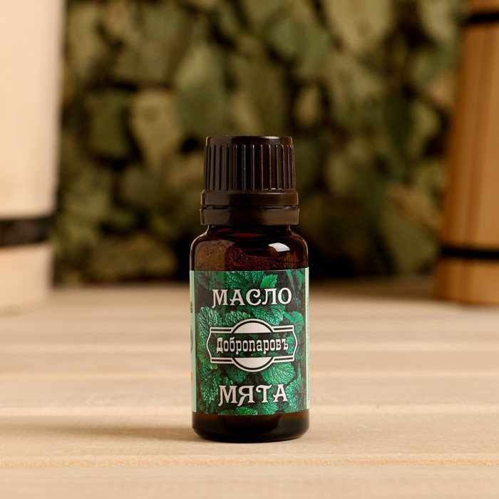 Эфирное масло Эфирное масло "Мята" в коробке с подвесом 15 мл "Добропаровъ"