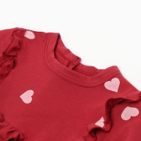Боди детское с рюшами MINAKU, цвет красный, рост 74-80 см