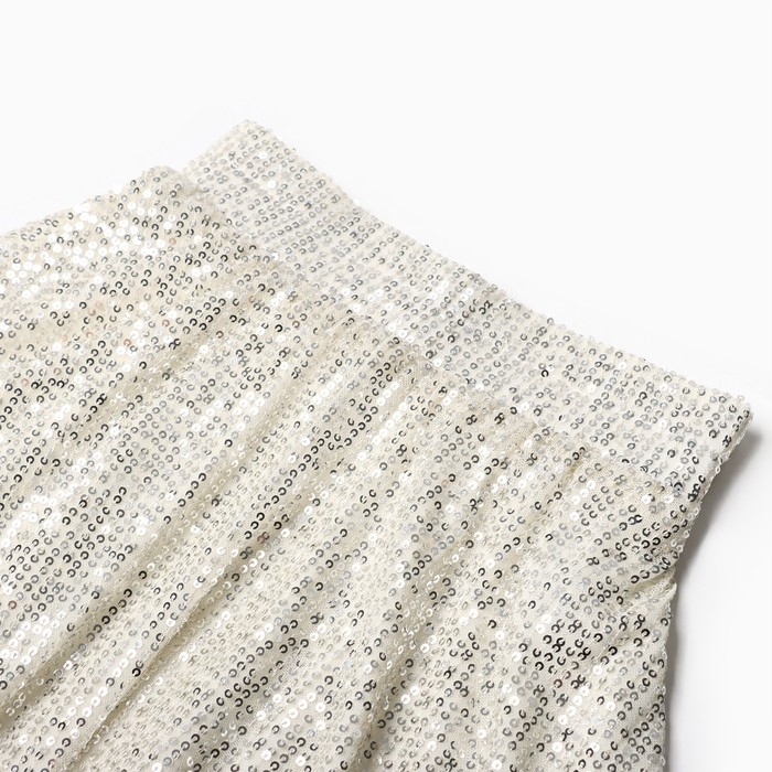 Юбка из пайеток KAFTAN размер 38 (146-152 см), серебряный