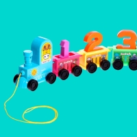 Каталка на веревке &laquo;Паровозик&raquo;