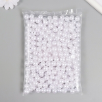 Набор бусин "Жемчуг" d 12 мм, 250 гр, белоснежный