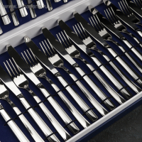 Набор столовый &laquo;Торжество&raquo;, толщина 2 мм, декоративная коробка, 48 предметов, цвет серебряный