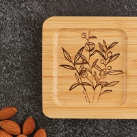 Менажница деревянная «Цветы», 17х9.5х1.5 см Менажница деревянная «Цветы», 17х9.5х1.5 см