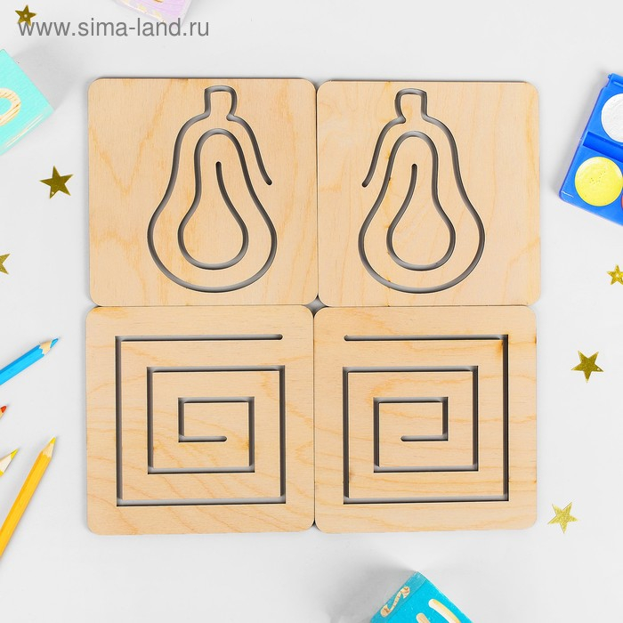 Линейки для рисования двумя руками, 10 дощечек