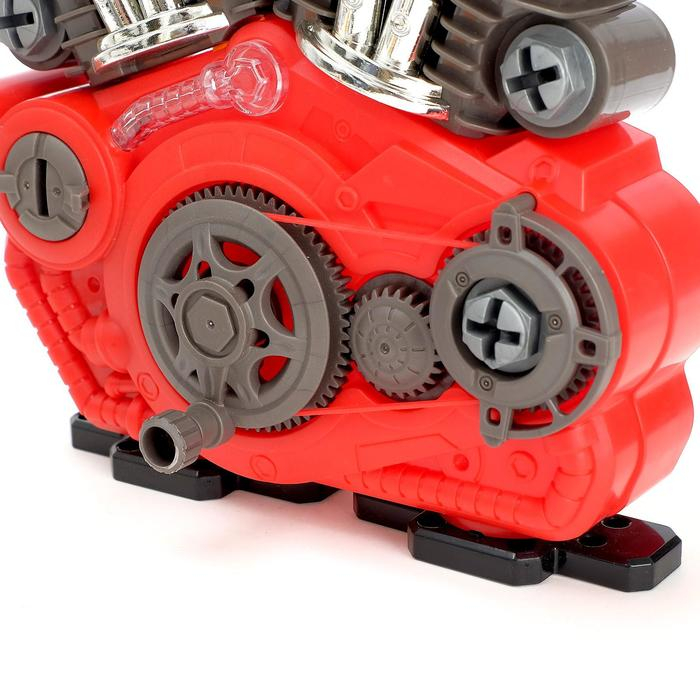 Конструктор &laquo;Двигатель внутреннего сгорания&raquo;, световые и звуковые эффекты, 31 деталь