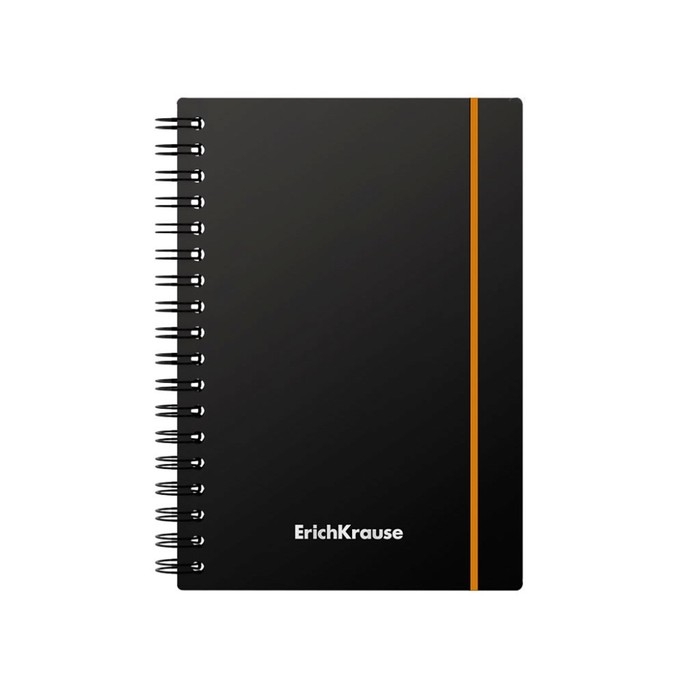 Тетрадь А6 на спирали, 80 листов в клетку, ErichKrause Accent, пластиковая обложка, на резинке, блок офсет 100% белизна, МИКС Тетрадь А6 на спирали, 80 листов в клетку, ErichKrause Accent, пластиковая обложка, на резинке, блок офсет 100% белизна, МИКС