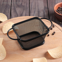 Корзинка для картофеля фри Доляна &laquo;Пулита&raquo;, 10,8&times;9,4&times;6,2 см, мелкая сетка, цвет чёрный