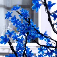 Светодиодное дерево &laquo;Сакура&raquo; 1.5 м, 540 LED, постоянное свечение, 220 В, свечение синее