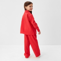 Костюм (рубашка и брюки) детский KAFTAN "Лен", размер 28 (86-92см), красный Костюм (рубашка и брюки) детский KAFTAN "Лен", размер 28 (86-92см), красный