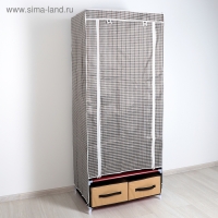 Шкаф для одежды и обуви, 73&times;49&times;176 см, 2 ящика, цвет МИКС