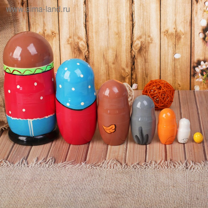 Матрёшка «Колобок» 7 в 1, МИКС Матрёшка «Колобок» 7 в 1, МИКС