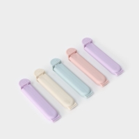 Зажимы для пакетов Доляна «Базис», 5 шт, 7 см, цвет МИКС Зажимы для пакетов Доляна «Базис», 5 шт, 7 см, цвет МИКС