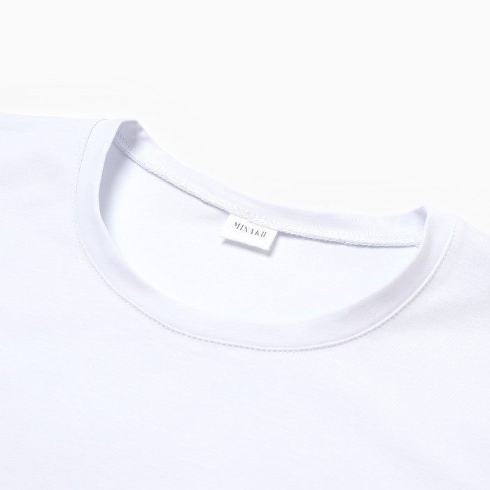 Футболка мужская MINAKU REGULAR FIT: цвет белый, р-р 52
