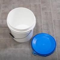 Ведро с герметичной крышкой, 20 л, цвет белый