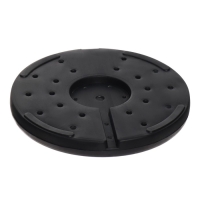 Стойка ограждения черная, с вытяжной лентой-280см, серая, высота-90см, d- 6см, напольный d-32см Стойка ограждения черная, с вытяжной лентой-280см, серая, высота-90см, d- 6см, напольный d-32см