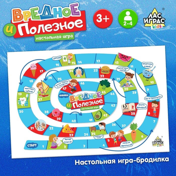 Настольная игра-бродилка &laquo;Вредное и полезное&raquo;
