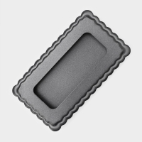 Форма для выпечки &laquo;Рифлёный прямоугольник&raquo;, 12&times;6,5 см, съёмное дно, антипригарное покрытие, цвет чёрный