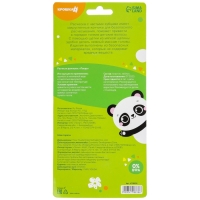 Набор расчёсок с погремушкой &laquo;Панда&raquo;, 2 предмета: расчёска с зубчиками + щётка