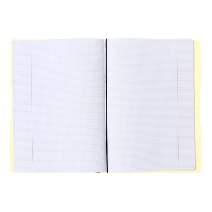 Тетрадь А4, 48 листов в клетку, ErichKrause FolderBook Pastel, сменная пластиковая обложка, на резинке, блок офсет 100% белизна, жёлтая