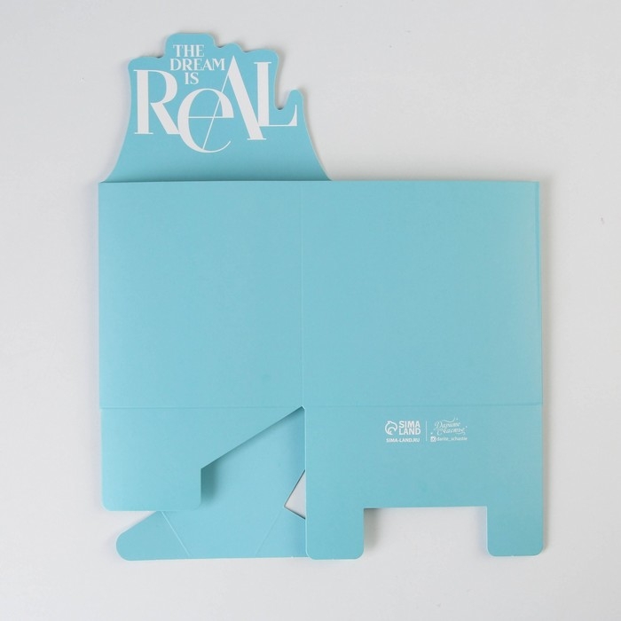Коробки для мини букетов &laquo;THE DREAM IS REAL&raquo;, 12 &times; 20 &times; 10 см