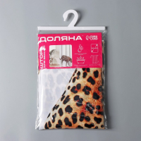 Штора для ванны Доляна &laquo;Гепард&raquo; с люверсами, 180&times;180 см