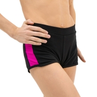 Шорты с лампасами, р. 34, цвет чёрный/фуксия Шорты с лампасами, р. 34, цвет чёрный/фуксия