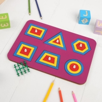 Рамка-вкладыш М. Монтессори &laquo;Паутинка 2&raquo; МИКС