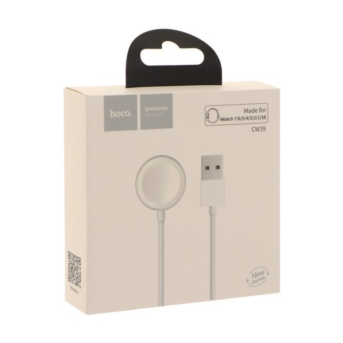Беспроводное зарядное устройство Hoco CW39, MagSafe, магнит, USB, 1 А, 1,2 м , белое Беспроводное зарядное устройство Hoco CW39, MagSafe, магнит, USB, 1 А, 1,2 м , белое